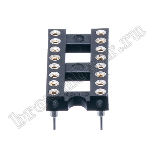 Панелька для микросхем DIP 16 цанговая фото 2