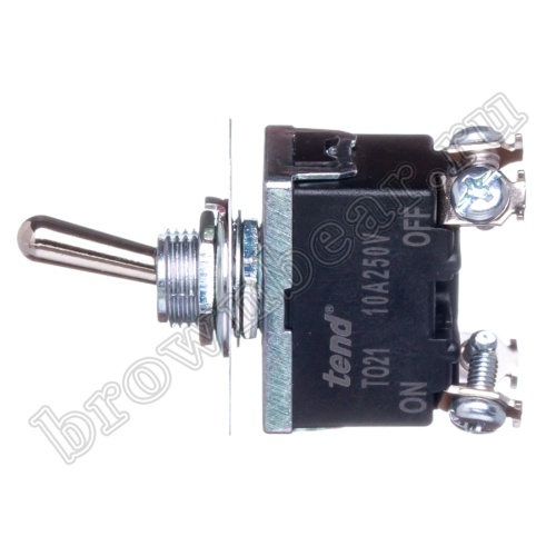 Тумблер двухполюсный, 4 контакта (on-off), на панель, с гайкой, DPDT T021B фото 2