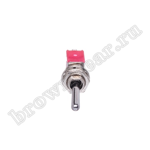 Тумблер мини однополюсный, 3 контакта (on-on), на панель, с гайкой, SPDT, B070B PST-31A фото 2