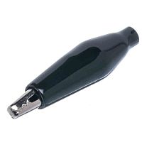 Зажим изолированный 37мм тип 'aligator', черный