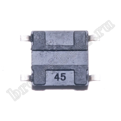 Кнопка тактовая влагозащищенная SMD, 6х6 мм, h=4.3 мм, 4 контакта SWT-54 фото 5