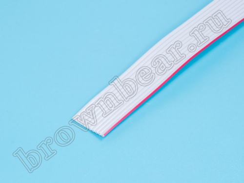 Кабель плоский, шлейф 10 проводников, шаг 1.27 мм фото 2