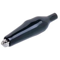 Зажим изолированный 62мм тип 'aligator', черный