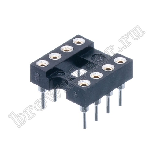 Панелька для микросхем DIP 8 цанговая