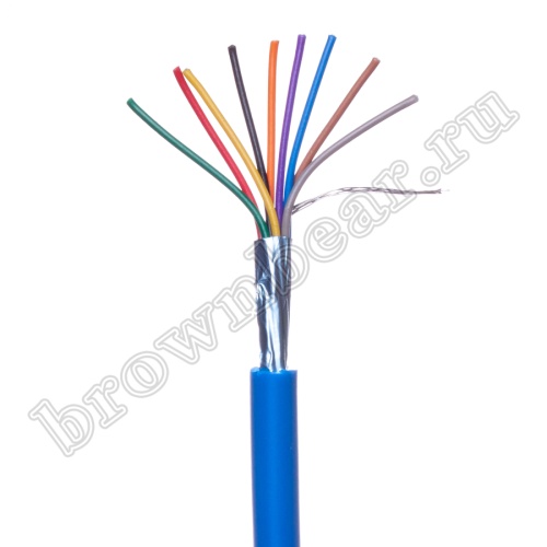 Кабель 9 проводов экранированный сигнальный