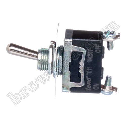 Тумблер однополюсный, 2 контакта (on-off), на панель, с гайкой, SPDT T011B фото 4