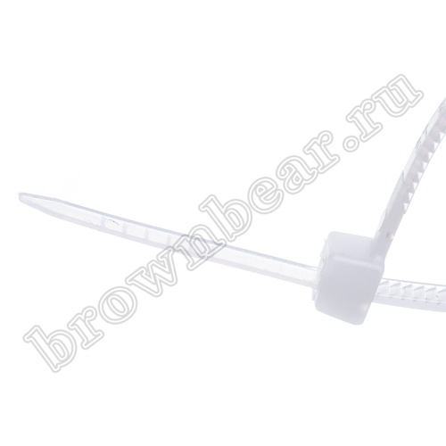 Стяжка (хомут) нейлоновая 100 x 2.5 мм, белая, упаковка 100 шт. ET-3x100 фото 3