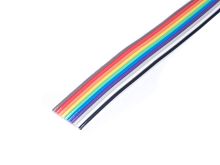 Кабель плоский, шлейф 10 проводников, шаг 1.27 мм, цветной