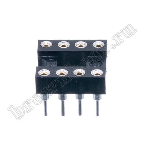 Панелька для микросхем DIP 8 цанговая фото 6