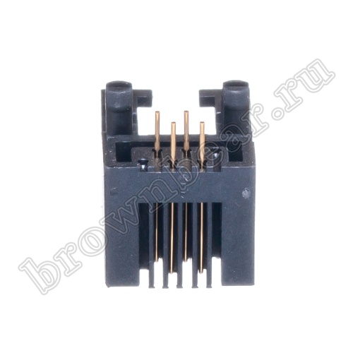 Разъём RJ-11 гнездо на плату, 6P4C, тип 4 TJ4-6P4C фото 4
