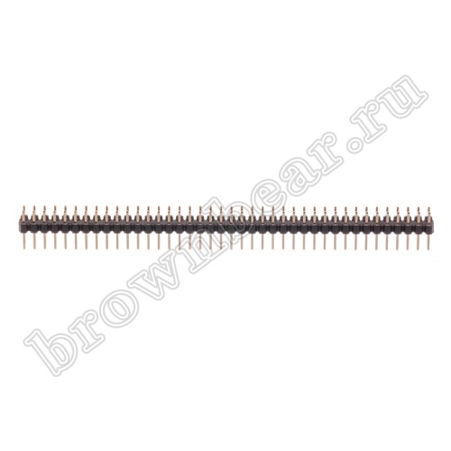 Разъем штыревой двухрядный на плату 2х40, шаг 2.00мм фото 3