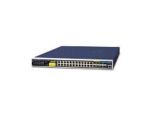 IGS-6325-24P4X Промышленный управляемый L3 коммутатор Planet 24 порта 10/100/1000Мб/с 802.3at PoE 440 Вт, 4 слота SFP 100/1000Мб/с, 4 слота  SFP+ 10Гб/с