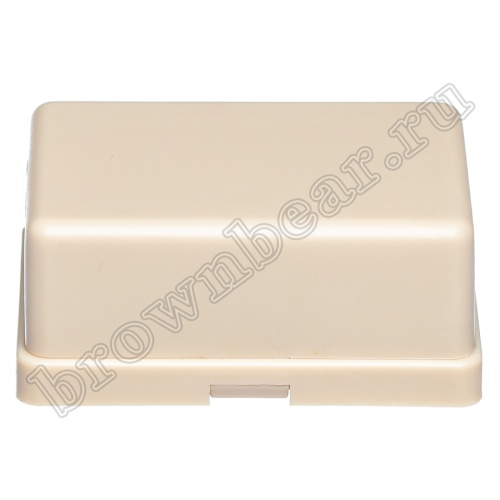 Розетка телефонная накладная одинарная RJ-11, бежевая  фото 5