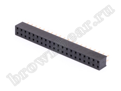 Разъем 2х20 гнездо на плату, шаг 2мм