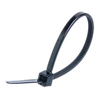 Стяжка (хомут) нейлоновая 100 x 2.5 мм, черная, упаковка 100 шт. CV-100-B