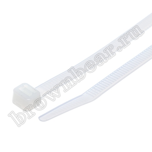 Стяжка (хомут) нейлоновая 250 x 4.8 мм, белая, упаковка 100 шт. CV-250-W фото 4