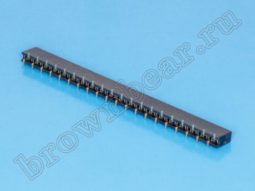 Разъем 1х40 гнездо, поверхностный монтаж, шаг 1,27мм фото 3