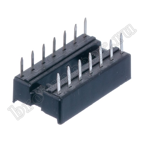 Панелька для микросхем DIP 14, кратно 34 шт. фото 3