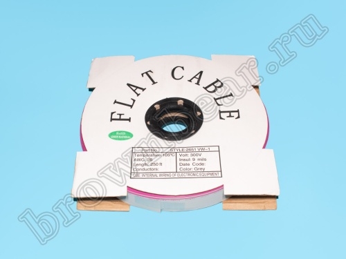 Кабель плоский, шлейф 26 проводников, шаг 1.27 мм фото 3