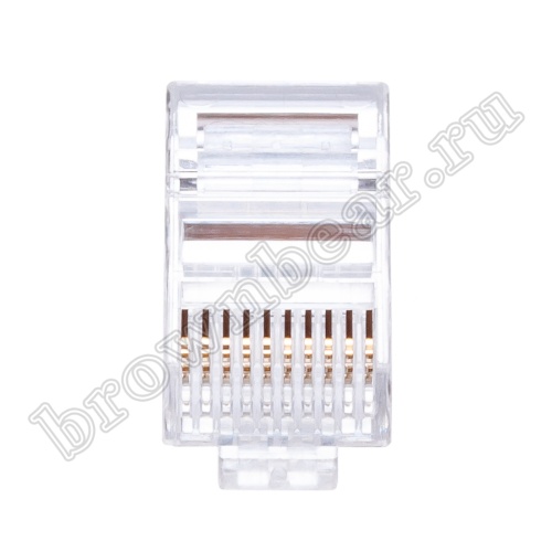 Разъём RJ-50 (10P10C), вилка на кабель TP-10P10C фото 4