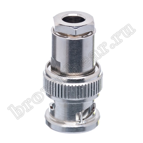 Разъем BNC штекер на кабель RG-58,  пайка BNC-S58P фото 6