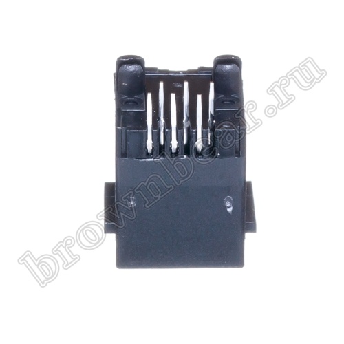 Разъём RJ-12 гнездо на плату, 6P6C, тип 3 TJ3-6P6C фото 6