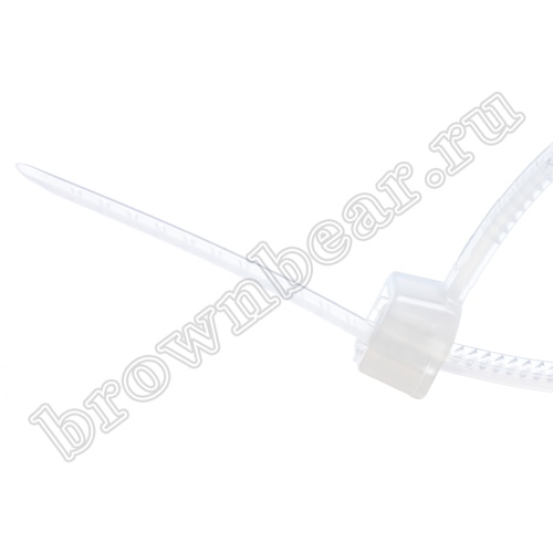 Стяжка (хомут) нейлоновая 75 x 2.4 мм, белая, упаковка 100 шт. CV-075 фото 3