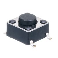 Кнопка тактовая SMD, 6х6 мм, h=4.3 мм, 4 контакта SWT-34-43