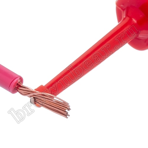 Щуп-зажим 40мм, красный фото 5