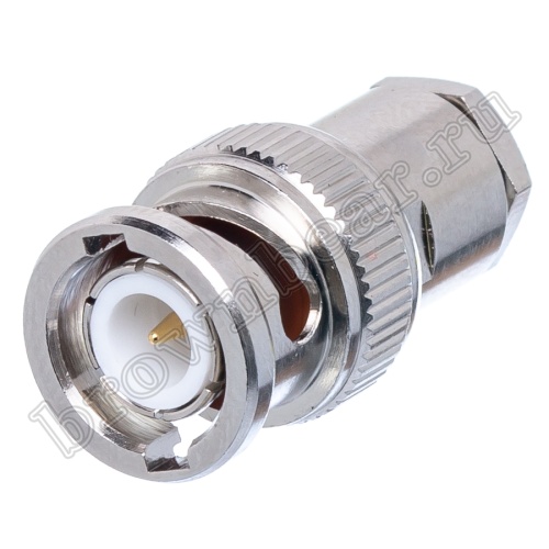 Разъем BNC штекер на кабель RG-58,  пайка BNC-S58P