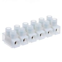 Клеммник ЗВИ зажим винтовой изолированный, 6 пар, 0.75 - 4.0 мм² TLB-200W-6P