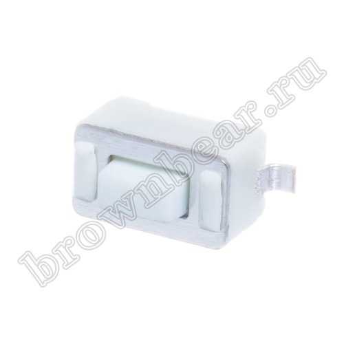 Кнопка тактовая SMD, 6x3.5 мм, h=4.3 мм, 2 контакта SWT-10