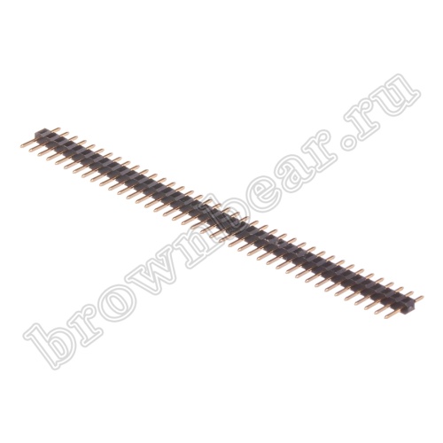 Разъем штыревой однорядный на плату, 1х40, шаг 2.00мм