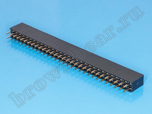 Разъем 2х30 гнездо на плату, шаг 2.54мм фото 3