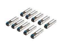 MGB-LX-10PCS Модуль SFP одномодовый, 1Гб/с, разъём 2хLC, 1310нм, mini GBIC, 20км, упаковка 10 штук