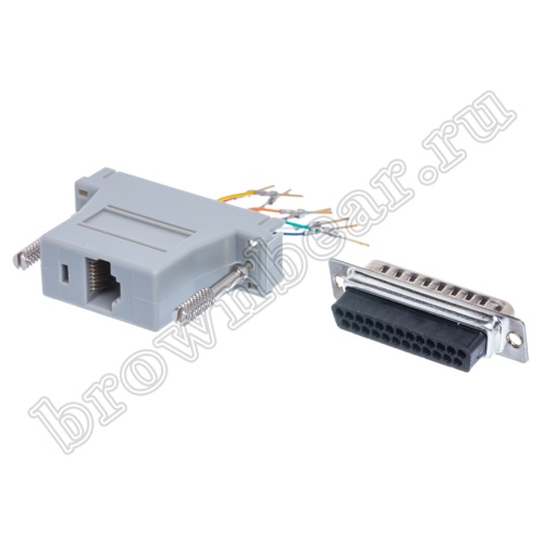 Переходник D-SUB 25 вилка - RJ45 гнездо GC-25MT8 фото 7