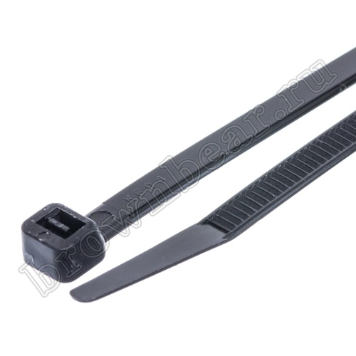 Стяжка (хомут) нейлоновая 250 x 4.8 мм, черная, упаковка 100 шт. CV-250-B фото 4