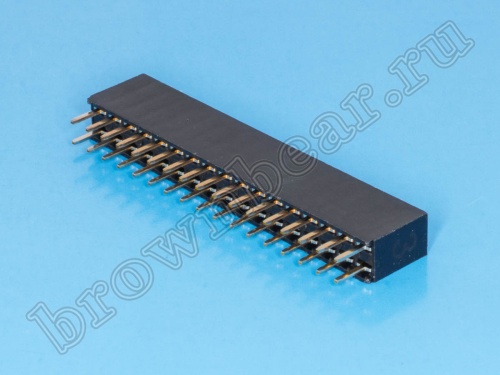 Разъем 2х17 гнездо на плату, шаг 2.54мм фото 3