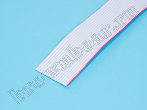 Кабель плоский, шлейф 16 проводников, шаг 1.27 мм фото 2