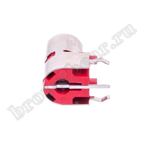 Разъем RCA-тюльпан, гнездо на плату, красный RP-8-R фото 5
