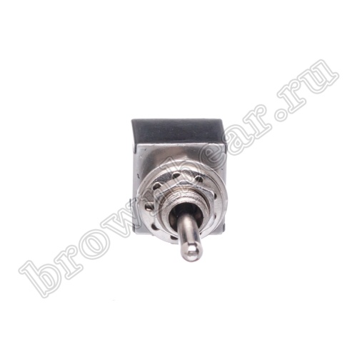 Тумблер двухполюсный, 6 контактов (on-off-on), на панель, с гайкой, DPDT, B069F PST-22C фото 5