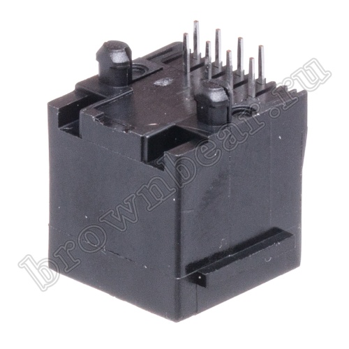 Разъём RJ-45 гнездо на плату, 8P8C, тип 3 TJ3-8P8C фото 7