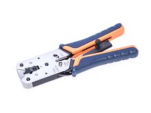 Пресс-клещи (кримпер) для обжима разъемов RJ-45, c храповым механизмом HT-L2182R