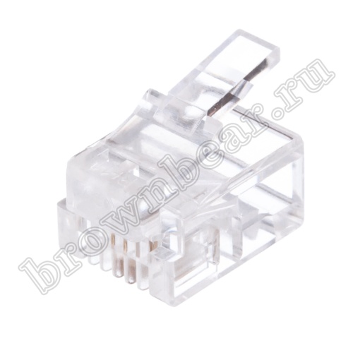 Разъём RJ-11 6P2C TP-6P2C фото 5