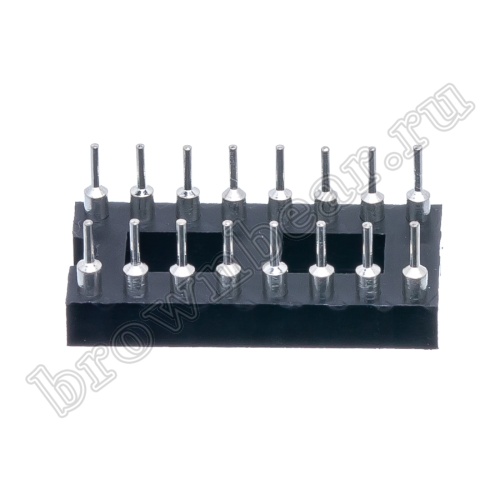 Панелька для микросхем DIP 16 цанговая фото 4