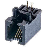 Разъем RJ-10 гнездо на плату, 4P4C, тип 4/1 TJ4-4P4C