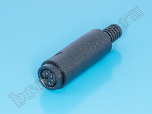 Гнездо mini DIN 6 контактов на кабель MDN-6F