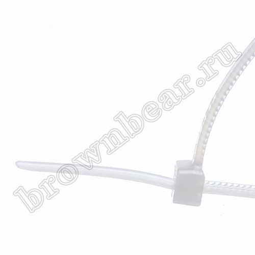 Стяжка (хомут) нейлоновая 150 х 2.5 мм, белая, упаковка 100 шт. CV-150S фото 3