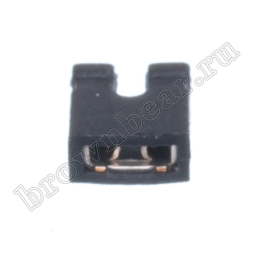 Джампер-пермычка 4.5 мм, шаг 2.0 мм, открытый, 2 контакта фото 2