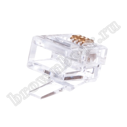 Разъём RJ-11 (6P4C), вилка на телефонный кабель TP-6P4C фото 4